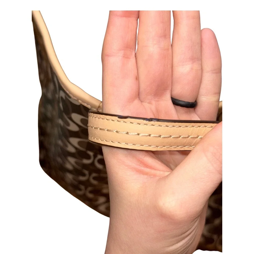 Coach 2013 Park Metro Splt Signature Tote Brown Tan Leather Trim F25673 NWT Read - Picture 14 of 16